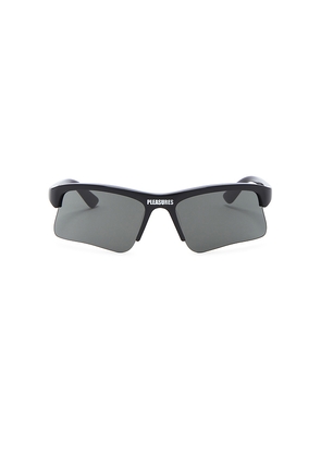 Pleasures Active Sunglasses in Black.