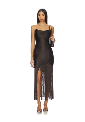 SAYLOR x REVOLVE Sally Dress in Chocolate. Size L. Also in M, S, XS.