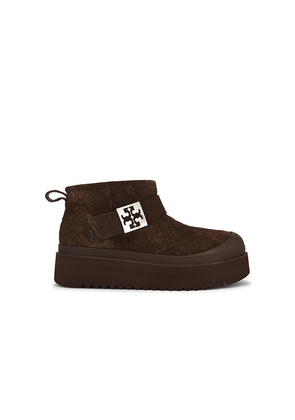 Tory Burch Mellow Shearling Platform Boot in Brown. Size 10. Also in 6, 6.5, 7, 7.5, 8, 8.5, 9, 9.5.