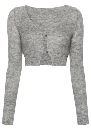 Jacquemus brushed-finish cardigan - Grey