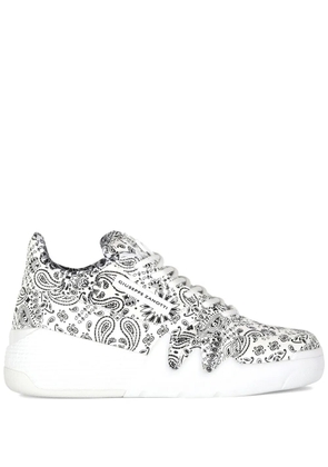 Giuseppe Zanotti Talon paisley-print sneakers - White