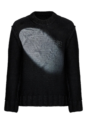 MM6 Maison Margiela textured knit sweater - Blue