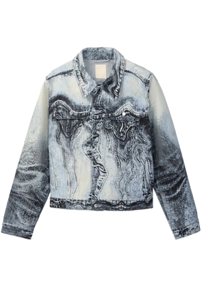 CamperLab swirl-print denim jacket - Blue