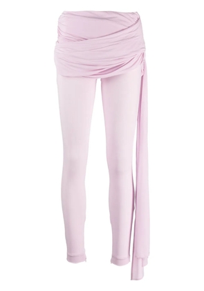 Magda Butrym sash-detail jersey leggings - Pink