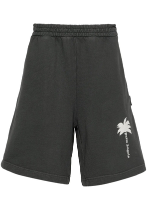 Palm Angels Palm Tree-print track shorts - Grey