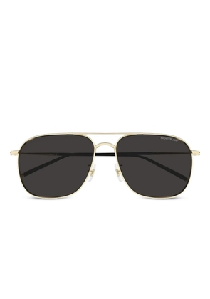 Montblanc pilot-frame sunglasses - Gold