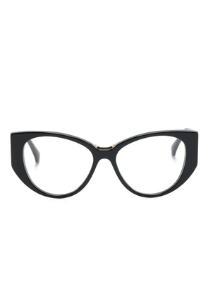 Max Mara Eyewear logo-engraved cat-eye glasses - Black
