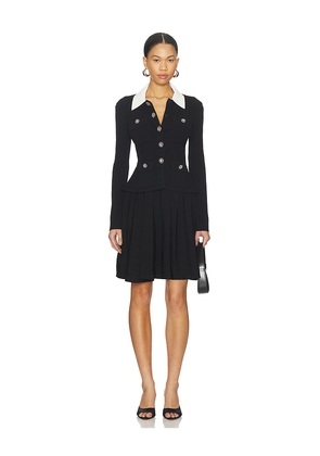 self-portrait Tailored Knit Mini Dress in Black. Size S. Also in XS.
