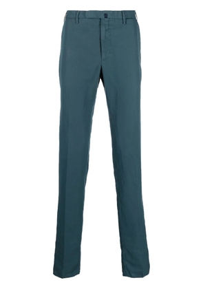 Incotex straight-leg linen-cotton chinos - Blue