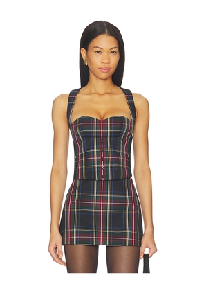 retrofete Donella Waistcoat in Brown. Size L. Also in M, S, XS.