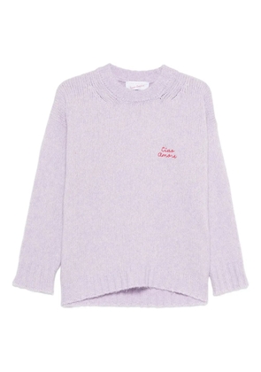 Giada Benincasa crew-neck sweater - Purple