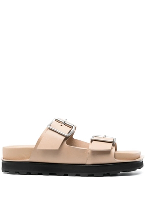 Jil Sander double buckle-fastening sandals - Neutrals