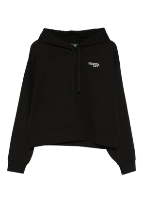 Lacoste drawstring hooded hoodie - Black