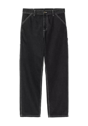 Carhartt WIP contrast-stitch straight-leg jeans - Black