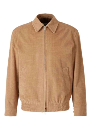 Lardini corduroy zip-up jacket - Brown
