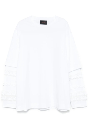 Simone Rocha ruffled long -sleeve T-shirt - White