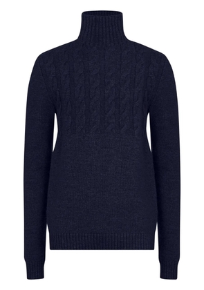 Maison Margiela high-neck virgin-wool sweater - Blue