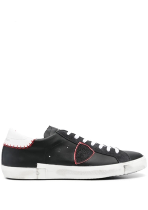 Philippe Model Paris PRSX low-top leather sneakers - Black
