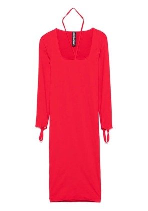 ANDREĀDAMO sculpting jersey midi dress - Red