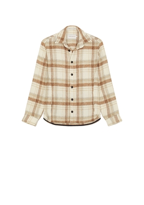 PEREGRINE Wool Overshirt in Brown. Size L. Also in M, S, XL/1X.