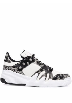 Giuseppe Zanotti bandana-print low-top sneakers - White