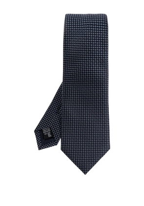 Giorgio Armani patterned tie - Blue