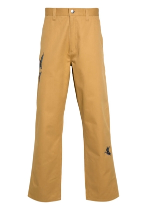 Carhartt WIP Ducks-embroidered straight-leg trousers - Yellow
