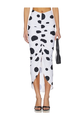 Sketch-Y Frida Skirt in White. Size L. Also in XS, S, M.