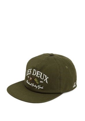 Les Deux Ivy League embroidered-logo strap-back cap - Green