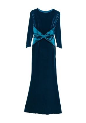 CHIARA BONI La Petite Robe velvet maxi dress - Blue