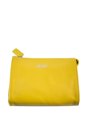 La-Rose Minimal leather make-up bag - Yellow