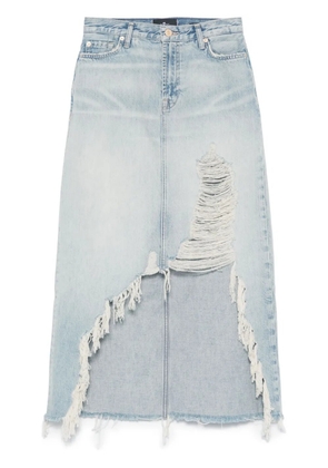 7 For All Mankind denim midi skirt - Blue