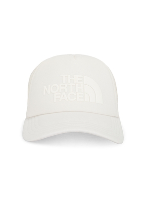 The North Face Logo Trucker in White.