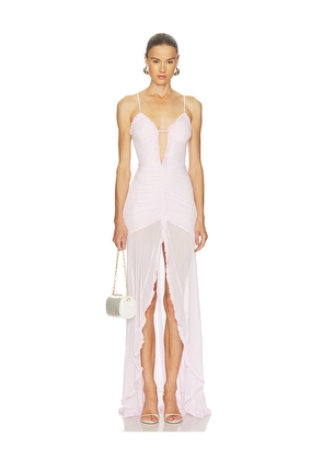 Runaway The Label Kiata Maxi Dress in Blush. Size L. Also in M, S, XL, XS.