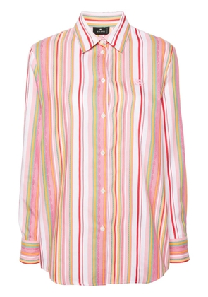 ETRO striped cotton shirt - Pink