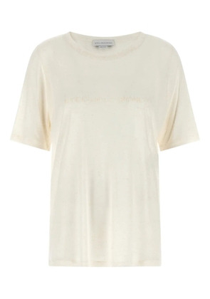 Stella McCartney beads embroidery T-shirt - Neutrals