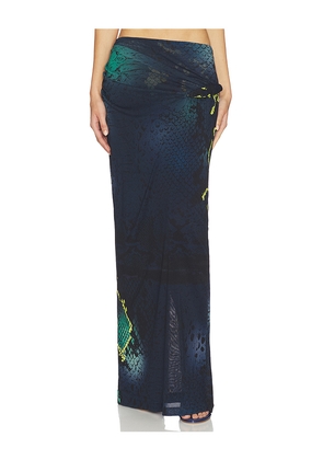 Paris Georgia Croissant Skirt in Navy,Green. Size L. Also in XS, S, M.