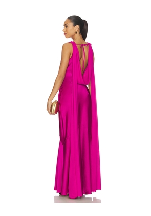 Runaway The Label Gabriella Cowl Maxi Dress in Fuchsia. Size M. Also in S, XS.