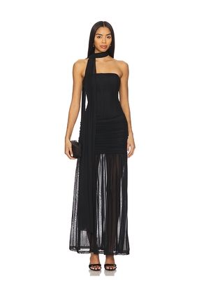 Runaway The Label Lillie Corset Maxi Dress in Black. Size L. Also in M, S, XL, XS.