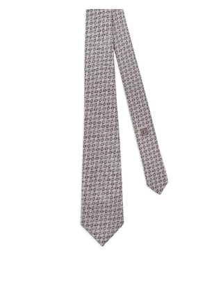Giorgio Armani geometric-pattern tie - Neutrals