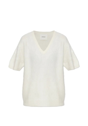 Lisa Yang V-neck top - Neutrals