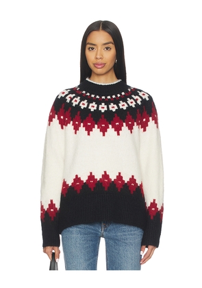 PISTOLA Astrid Pullover Sweater in White. Size L. Also in M, S.