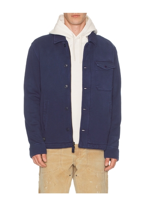 Polo Ralph Lauren Heavy Weight Fleece Garment Dyed Deck Jacket in Black,White. Size L. Also in M, S, XL/1X, XXL/2X.