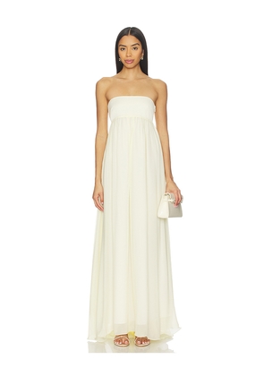 Posse Solene Strapless Dress in Lemon. Size M. Also in S, XS.