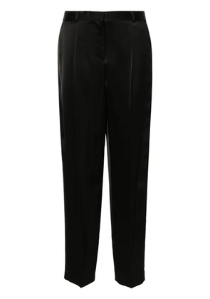 TOTEME low-rise satin trousers - Black