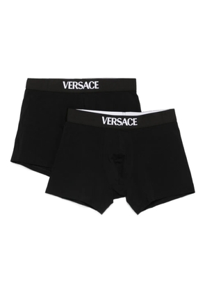 Versace logo-print boxer shorts (set of two) - Black
