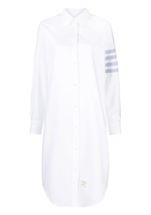Thom Browne 4-Bar cotton shirt dress - White