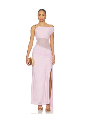 Runaway The Label Naelle Maxi Dress in Pink. Size L. Also in M, S, XL, XS.