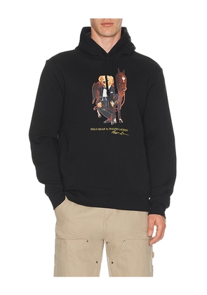 Polo Ralph Lauren Lunar New Year Bear Hoodie in Blue. Size L. Also in M, S, XL/1X, XXL/2X.