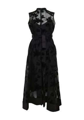 3.1 Phillip Lim floral belt midi dress - Black